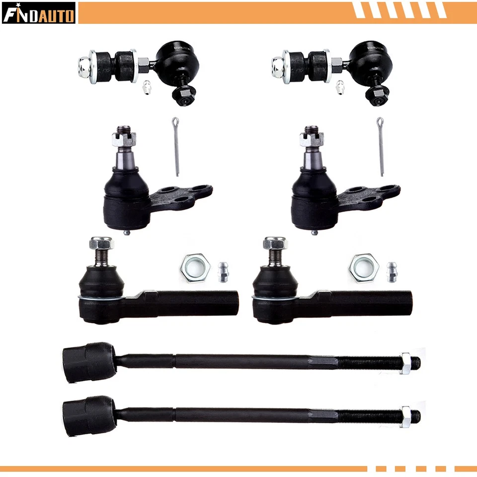 Para 1995-2002 Nissan Quest 8 peças juntas esféricas inferiores barra oscilante de direção extremidade da haste de amarração - Imagem 1 de 1