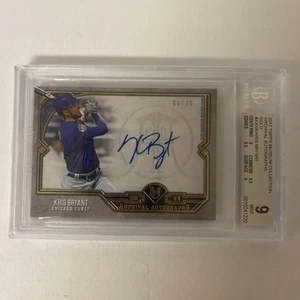 Autógrafos de archivo automático Kris Bryant 2017 Chicago Cubs Beckett 9 como nuevo 25/06 - Imagen 1 de 4