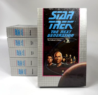 LOT OF 6 STAR TREK THE NEXT GENERATION COLLECTOR'S EDITION VHS MINT-SEALED - Image 1 of 4