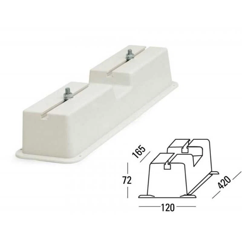 1pz. BASE staffa a PAVIMENTO UNITA' ESTERNA climatizzatore condizionatore - Immagine 1 di 1