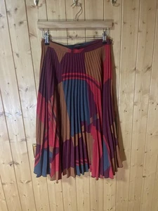 NEXT Tailoring Pleated Vintage Skirt Size 8 Multicoloured. - Picture 1 of 6