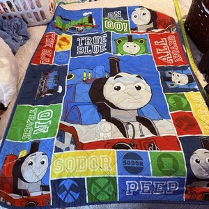 Thomas Train Blanket Tank Engine Baby Toddler Approx 39 x 56" Vintage - Bild 1 von 10