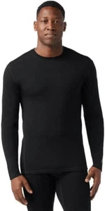 Smartwool Negro Hombre Clásico Térmico Merino Capa Base Crew - Imagen 1 de 5