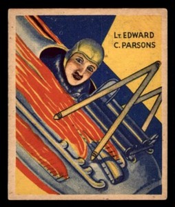 1934 National Chicle Sky Birds #47 Lt. Edward C. Parsons VG/EX