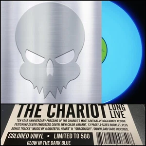 THE CHARIOT Long Live LP Glow In Dark Blue Vinyl 500 SEALED-Norma Jean Converge - Picture 1 of 6
