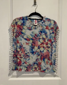 Betsey Johnson Girl's Sz 5 Colorful Tassel Cover Up - Picture 1 of 4