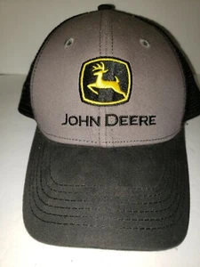 LP69110 John Deere Licensed Pro Style Black Gray Cap / Hat - Picture 1 of 6