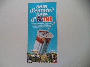 advertising Pubblicità 1978 FERRERO ESTATHE' ESTA THE' - Picture 1 of 1