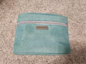 Bolsa de cosméticos de viaje Moroccanoil verde azulado bolsa organizadora estuche de maquillaje - Imagen 1 de 5