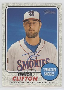 2017 Topps Heritage Minor League Edition Real One Gray /25 Trevor Clifton Auto