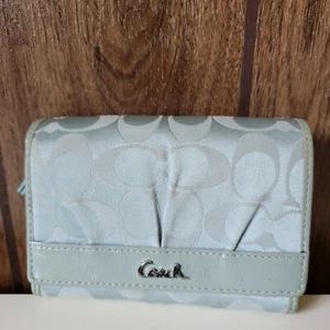 Coach Signature plissierte Geldbörse mit Doppelfaltung - Bild 1 von 3