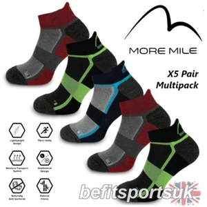 RUNNING BAMBOO SOCKS BLISTER MENS WOMENS LADIES MORE MILE SPORTS GYM CUSHIONED 5 - Picture 1 of 6