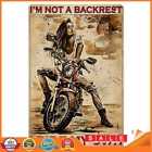 People Riding Motorcycle Plate Metal Tin Sign Plaque for Bar Pub Wall Home Decor