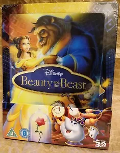 Disney BEAUTY AND THE BEAST BluRay Zavvi UK Limited STEELBOOK Lenticular Magnet - Picture 1 of 7