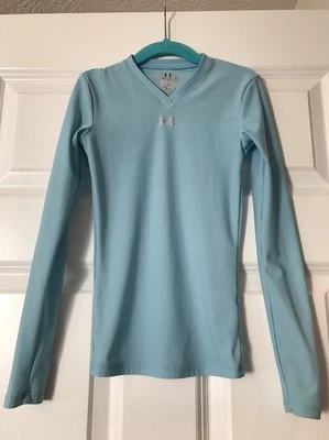 Under Armour Light Blue Long Sleeve Youth Small - Image 1 of 4