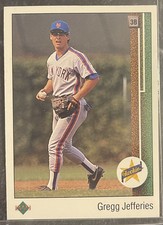 1989 Upper Deck Baseball Gregg Jefferies RC New York Mets #9