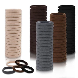 Hair Ties, 100 PCS No Damage Hair Elastics Hair Accessories for Women Girls, Thi - Picture 1 of 7