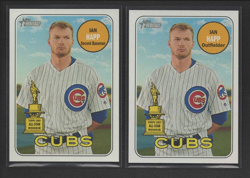 2018 Topps Heritage ERROR VARIATION 1969 Trophy *** IAN HAPP   SP #63   MINT - Image 1 of 1