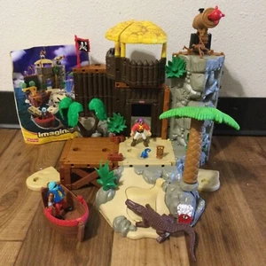 Fisher Price Imaginext Buccaneer Bay Isola dei Pirati con Accessori Pirati LEGGI - Foto 1 di 12