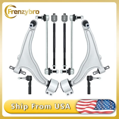 8Pcs Front Control Arm w/Ball Joint Tie Rod Sway Bar For 2010-2016 Cadillac SRX - Image 1 of 4