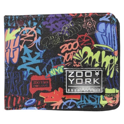 Zoo York All Over Print Graffiti Men's Canvas Bi-Fold Wallet - Image 1 of 3
