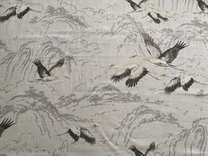 Laura Ashley *ANIMALIA* Linen/Viscose in Silver 1.2 Metres £46 PM - Picture 1 of 7