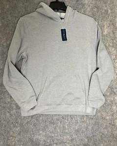 Karen Scott Sport Womens Size Large Gray Fleece Long Sleeve Pullover Hoodie - Picture 1 of 14