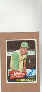 1965 Topps # 197 Diego Segui  - Autographed card - Picture 1 of 1