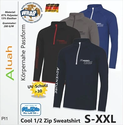 AWDIS R1250GS Funktion Zipper Pullover Shirt f BMW Fans Motorrad Rallye Exclusive GS