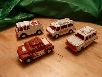 Tootsietytoy 70's Vintage Lot Diecast Rescue Vehicles Armored Car Ambulance - Image 1 of 4