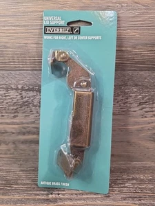 Everbilt Antique Brass Universal Lid Support Hinge Universal Mount Lot Of 6 - Picture 1 of 1