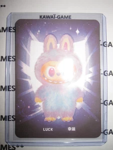 LABUBU NEUF BIG INTO ENERGY CARD CARTE LUCK PINK/VIOLET ORIGINAL AUTHENTIC RARE - Picture 1 of 3