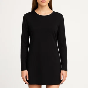 OD'LOVER Size: L Women's Long Sleeve Tunic Dress - Picture 1 of 5