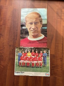 Bobby Charlton Foto/Plakat & England WM 1966 Team - Bild 1 von 5