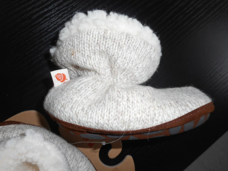 Zapatilla de trapo botín fácil para niños Acorn: lana acogedora, espuma viscoelástica niño pequeño 12-18 meses Foto 1 de 4