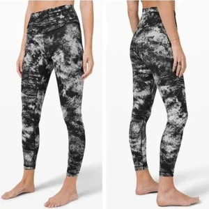 Lululemon Wunder Under High-Rise Tight 25" Full-On Luxtreme Size 6 Black White - Picture 1 of 8
