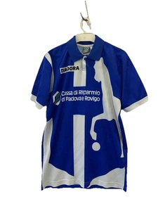 Diadora Calcio Padova 1994 95 Home Soccer Jersey Shirt Blue White Size M #48 - Picture 1 of 8