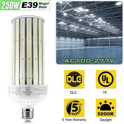 250W LED Corn Light E39 Mogul Industrial Commercial Warehouse Workshop Lamp 5k - Image 1 of 4