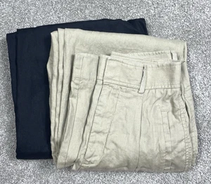 SET BESTEHEND AUS ZWEI Everlane Way-High Leinen 0 Hosen 100% Leinen Größenetikett fehlt siehe Fotos - Bild 1 von 20