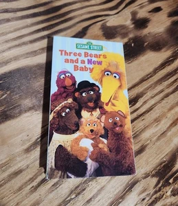 Sesame Street - Three Bears and a New Baby VHS 2003 Sony Wonder Cartoon Film - Picture 1 of 4