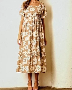 New York & Company NEW with TAG Most Popular Bold Floral Maxi Sun Dress - S - Picture 1 of 4