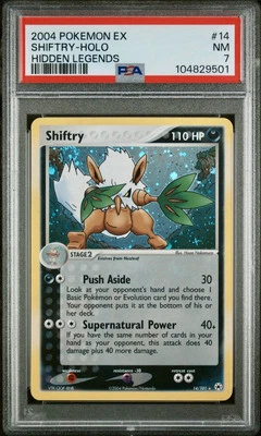 PSA 7 NM Shiftry 14/101 Ex Hidden Legends Holo Rare Pokemon Graded 2004 - Image 1 of 3