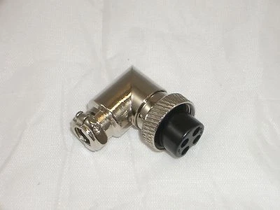 OPEK C-4R 4 PINES HEMBRA ÁNGULO RECTO MICRÓFONO CONECTOR ENCHUFE Foto 1 de 2