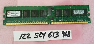 1GB 2RX8 PC2-5300R DDR2 667MHz ECC-REGISTERED 240PIN DUAL RANK 64X8 RDIMM 1.8V - Picture 1 of 1
