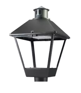 COOPER LIGHTING STREETWORKS LXF-PA1-50-730-U-T3-BK-10MSP-LLPC-PR7 50W POST LIGHT - Picture 1 of 3