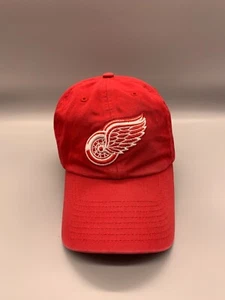 Detroit Red Wings Hat Cap Fitted Medium Red Twins Enterprise NHL Hockey Adult - Picture 1 of 12