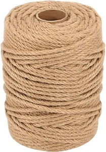 1/4 Inch x 328 Feet Craft Jute Rope, 6mm x 100m Natural Twine 1 - Picture 1 of 6