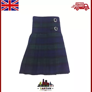 Reloj Highlandware Clásico 5 Yardas Negro Tartán Kilt para Hombre - Imagen 1 de 2