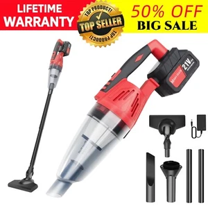 Cordless Stick Vacuum Cleaner Rechargeable Lightweight Carpet Floor Car Vacuum - Picture 1 of 16