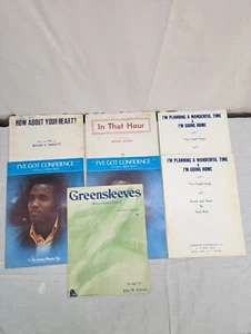 Vintage Sheet Music Single Songs Various Titles and Artists Lot of 7 Read AS IS - Picture 1 of 11